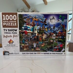 1000 Piece Jigsaw Puzzle by Puntastic - TV Show Visual Puns